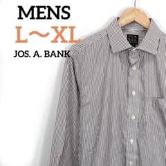 Jos. A. Bank/vintage/長袖シャツ/ボルドー/ストライプ/秋冬のサムネイル