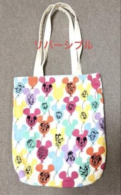 東京ディズニーリゾート トートバッグ リバーシブル　風船　バルーン　ミッキー