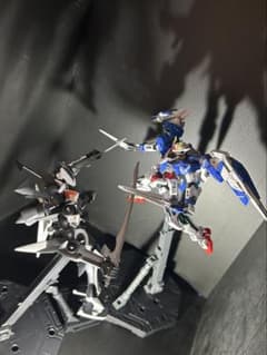 HGスサノオ＆RGダブルオーライザー塗装完成品 HGスサノオVSRGダブルオーライザー塗装完成品 - メルカリ