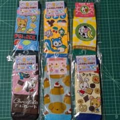 レトロおもしろ靴下 6足セット 19-24cm