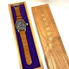 希少 美品　海軍 天則時計 クオーツ 第三六一八號 空兵 レザーベルト木箱入り 希少 美品 海軍 天則時計 クオーツ 第三六一八號 空兵 レザーベルト木