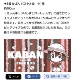 けものフレンズ かばん バスタオル 50×100のサムネイル
