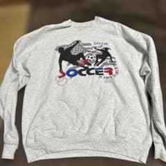 Fruit of the roomサッカー デザイン グレー XL トレーナーのサムネイル