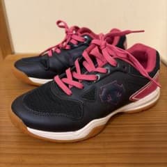 バレーボールシューズ DESCENTE デサント21cm 紺×ピンクのサムネイル