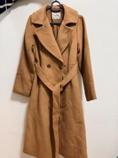 Lily Brown キャメル ダブルブレスト ロングコート