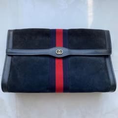 Old Gucci オールドグッチ クラッチバッグ　セカンドバッグ　スウェードのサムネイル