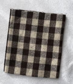 チェック★はぎれ★ブラウンのサムネイル