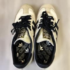 adidas/アディダス　 Samba ホワイト&ブラックライン　26センチのサムネイル