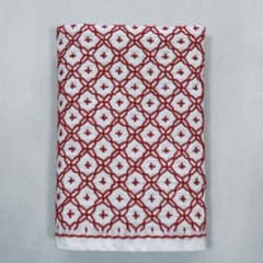 刺し子 ふきん 十字花刺し 赤のサムネイル