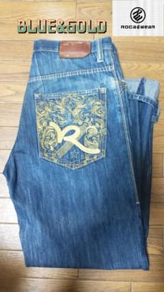 ROCAWEAR (ロカウェア) 刺繍デニムパンツのサムネイル