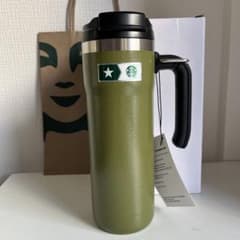STANLEY オリーブグリーン タンブラー スターバックスロゴ付きのサムネイル