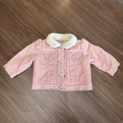 Baby GAP ベビー コーデュロイ ボアジャケット ピンクのサムネイル