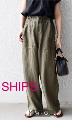 SHIPS リネン イージーパンツのサムネイル