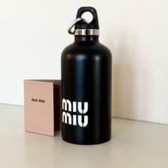 新品MIU MIU ステンレスボトルとケースセット　ブラック 新品】正規品MIU MIU BOTTLE GIFT ステンレスボトル ブラック - メルカリ