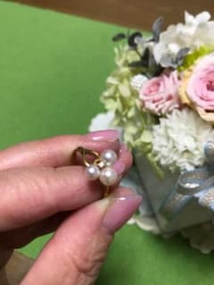 お値下げ❣️K18パールリング❣️のサムネイル