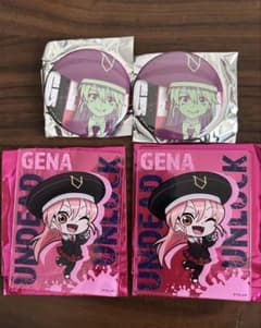 ジーナ　缶バッジ&アクリルカード4個セット　アンデッドアンラックのサムネイル