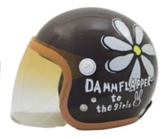 DAMMFLAPPER to the girls ジェットヘルメット ブラウン - メルカリ