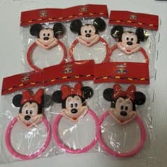 6個　ミニーマウス　ミッキー　タオルハンガー　未開封品　レア物　当時物　レトロ 6個 ミニーマウス ミッキー タオルハンガー 未開封品 レア物 当時物