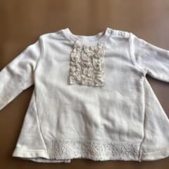 hakka baby ホワイト フリルトップスのサムネイル