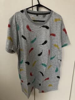 【新品】総柄メンズTシャツストリート　羽柄　翼のサムネイル