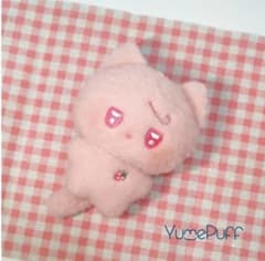 YumePuff 苺猫 ぬいぐるみマスコットのサムネイル