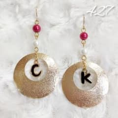 [427]C&K モチーフ オリジナル ピアスのサムネイル