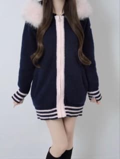 Lumignon ルミニョン Big Fur knit hoodieのサムネイル