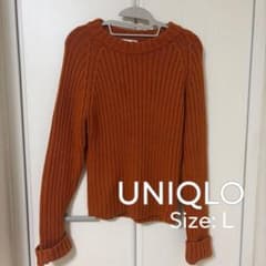 UNIQLO JW ANDERSON ユニクロ◇ニット セーター オレンジ Lのサムネイル