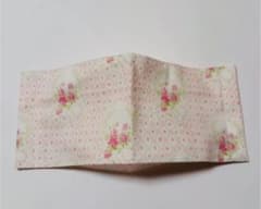 52.ハンドメイド マスクカバー 花柄 可愛い 清楚 西村大臣風 船形のサムネイル