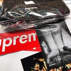 supreme ボックスロゴ ニット帽 16AW (ブラック)のサムネイル