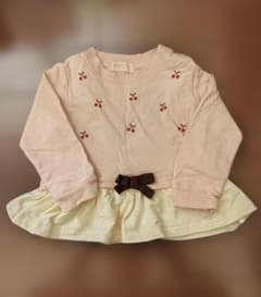 さくらんぼ刺繍付きトップス 80cmのサムネイル