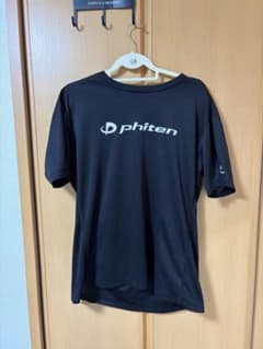 値下げ　phiten 半袖トレーニングシャツ ブラック 3XOのサムネイル