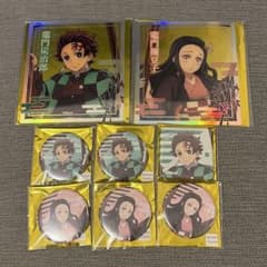 鬼滅の刃 追憶回廊ノ導 クリア色紙 缶バッジ 竈門炭治郎 竈門禰豆子
