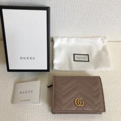 グッチ GUCCI  GGマーモント　財布　466492 ベージュ レザーのサムネイル