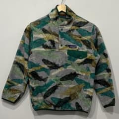 パタゴニア 16年 限定 魚 総 柄 シンチラ スナップT フリース