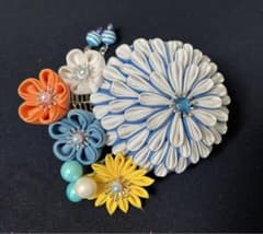 つまみ細工　かんざし浴衣のサムネイル