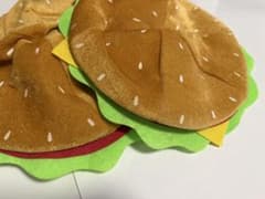ハンバーガー 帽子 2個セット パーティーグッズのサムネイル