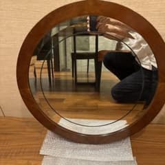 annibale colomboマホガニー木製フレームミラー 壁掛け用 - メルカリ