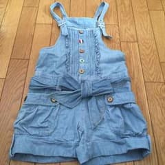 ショート丈  サロペット  140のサムネイル