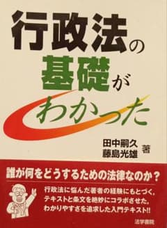 行政法の基礎がわかった 田中嗣久 藤島光雄 法学書院のサムネイル