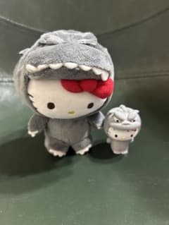 ゴジラ×サンリオキャラクターズ　マスコット　ハローキティGODZILLA ソフビ