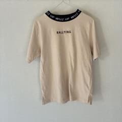 【送料無料】【匿名】KHALITA 半袖Tシャツ ベージュ ロゴプリント