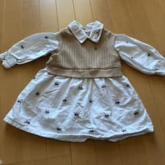 アプレ　après les cours Tiny Bear ワンピース 80のサムネイル