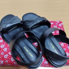美品❗GLOBAL WORK ブラック　エアカル厚底ゴムベルト　サイズMのサムネイル