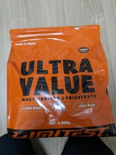 ホエイプロテイン ULTRA VALUE 3kg ココア 未開封のサムネイル