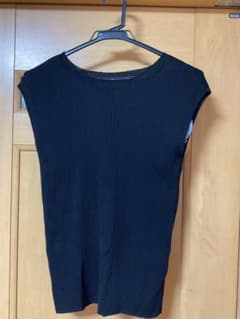 TAKE KNIT EASY ノースリーブ 黒 Mサイズのサムネイル