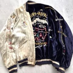 初期】ハリウッドランチマーケット 別珍 スカジャン ヒマラヤ