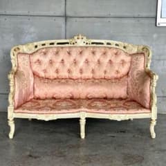 ★90s★イタリア製　アンティーク　ヴェルサイユ ロココ調 2Pソファ 姫家具 m48985905610_1.jpg?1760221340