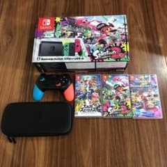 NintendoSwitchスプラトゥーン2セット 他ソフト2本 ケースセットのサムネイル
