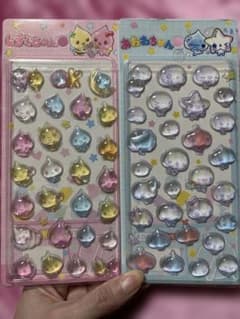 しずくちゃんあわわちゃんボンボンドロップシール２枚setのサムネイル